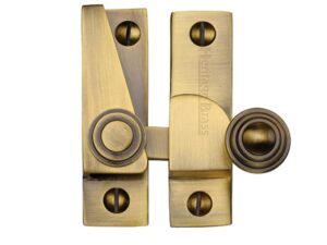 Heritage Brass Hook Plate Sash Fastener (69Mm X 20Mm), Antique Brass -