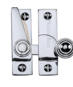 Heritage Brass Hook Plate Sash Fastener (69Mm X 20Mm), Polished Chrome