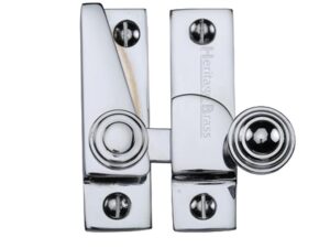 Heritage Brass Hook Plate Sash Fastener (69Mm X 20Mm), Polished Chrome