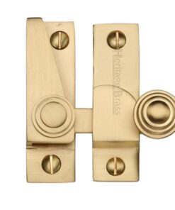 Heritage Brass Hook Plate Sash Fastener (69Mm X 20Mm), Satin Brass -