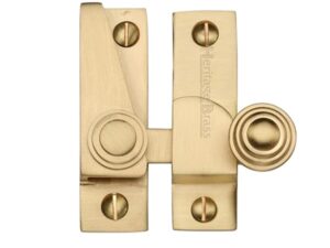 Heritage Brass Hook Plate Sash Fastener (69Mm X 20Mm), Satin Brass -