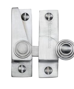 Heritage Brass Hook Plate Sash Fastener (69Mm X 20Mm), Satin Chrome -