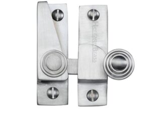 Heritage Brass Hook Plate Sash Fastener (69Mm X 20Mm), Satin Chrome -