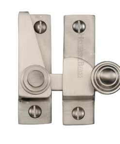 Heritage Brass Hook Plate Sash Fastener (69Mm X 20Mm), Satin Nickel