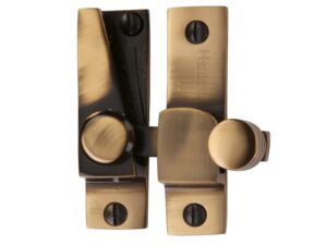 Heritage Brass Hook Plate Sash Fastener (69Mm X 20Mm), Antique Brass -