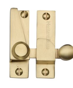 Heritage Brass Hook Plate Sash Fastener (69Mm X 20Mm), Satin Brass -