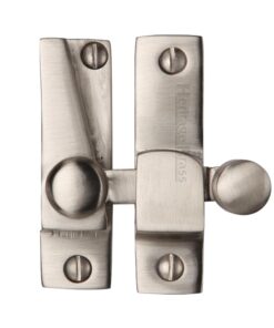 Heritage Brass Hook Plate Sash Fastener (69Mm X 20Mm), Satin Nickel -