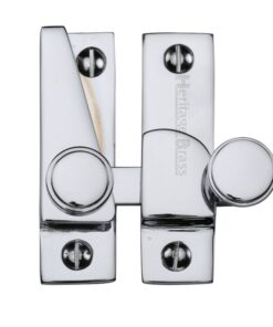 Heritage Brass Hook Plate Sash Fastener (69Mm X 20Mm), Polished Chrome