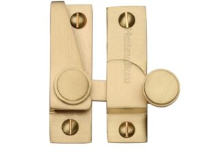 Heritage Brass Hook Plate Sash Fastener (69Mm X 20Mm), Satin Brass -