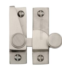 Heritage Brass Hook Plate Sash Fastener (69Mm X 20Mm), Satin Nickel