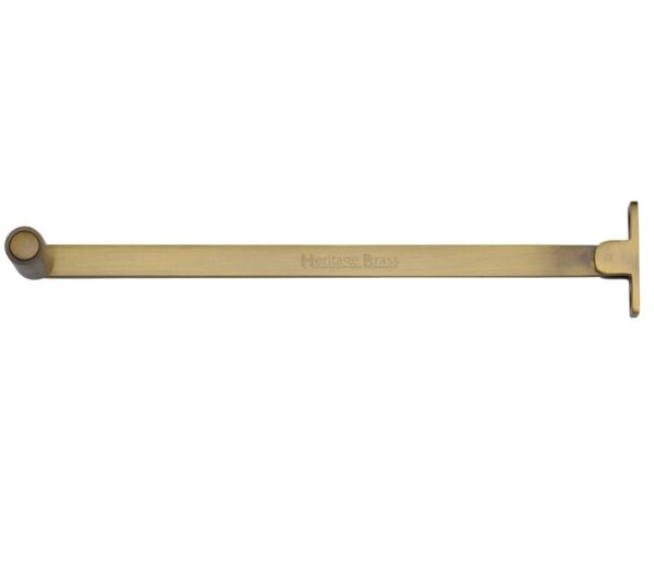 Heritage Brass Roller Arm Design Castement Stay (6" Or 10"), Antique Brass