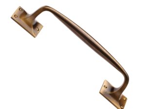 Heritage Brass Cranked Pull Handle, Antique Brass