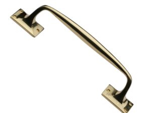 Heritage Brass Cranked Pull Handle, Polished Brass