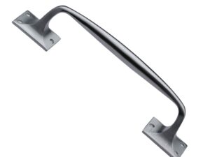 Heritage Brass Cranked Pull Handle, Satin Chrome -