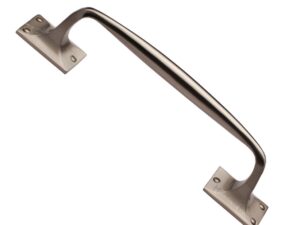 Heritage Brass Cranked Pull Handle, Satin Nickel -