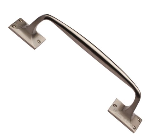 Heritage Brass Cranked Pull Handle, Satin Nickel -