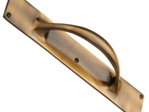 Heritage Brass Slim Pull Handle On 303Mm Backplate, Antique Brass -