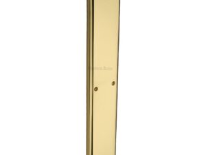 Heritage Brass Large Raised Finger Plate, Polished Brass