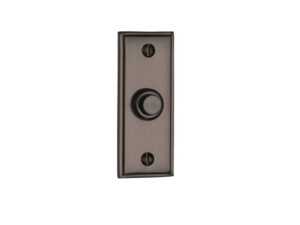 Heritage Brass Oblong Bell Push (83Mm X 33Mm), Matt Bronze