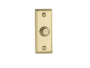 Heritage Brass Oblong Bell Push (83Mm X 33Mm), Satin Brass