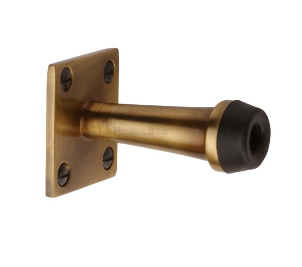 Heritage Brass Wall Mounted Door Stop (64Mm Or 76Mm), Antique Brass