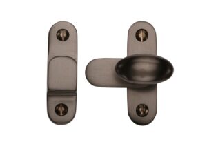 Heritage Brass Cabinet Hook & Plate Showcase Fastener, Matt Bronze