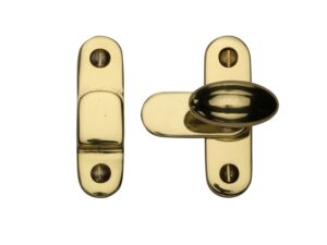 Heritage Brass Cabinet Hook & Plate Showcase Fastener, Polished Brass