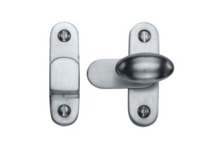 Heritage Brass Cabinet Hook & Plate Showcase Fastener, Satin Chrome