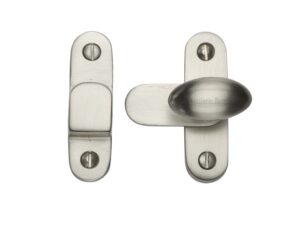 Heritage Brass Cabinet Hook & Plate Showcase Fastener, Satin Nickel