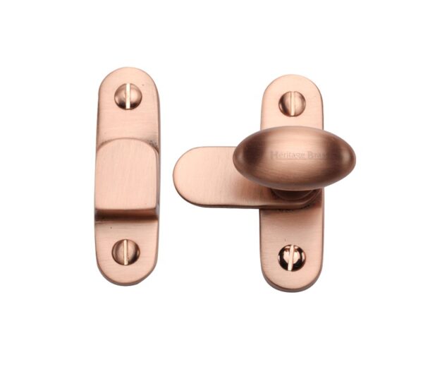 Heritage Brass Cabinet Hook & Plate Showcase Fastener, Satin Rose Gold