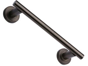 Heritage Brass Pull Handle On Rose, Matt Bronze -