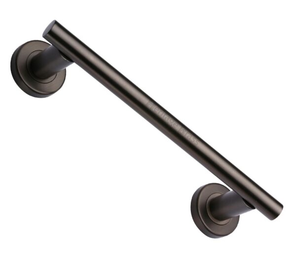 Heritage Brass Pull Handle On Rose, Matt Bronze -