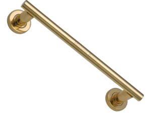 Heritage Brass Pull Handle On Rose, Polished Brass