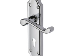 Heritage Brass Meridian Polished Chrome Door Handles (Sold In Pairs)