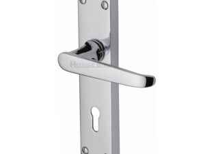 Heritage Brass Victoria Polished Chrome Door Handles (Sold In Pairs)