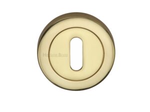 Heritage Brass Standard Key Escutcheon, Polished Brass