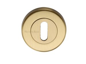 Heritage Brass Standard Key Escutcheon, Satin Brass