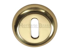 Heritage Brass Standard Key Escutcheon, Polished Brass