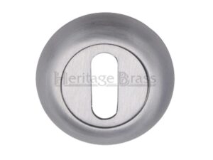 Heritage Brass Standard Key Escutcheon, Satin Chrome