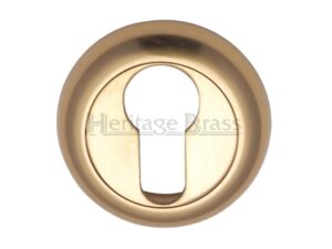 Heritage Brass Euro Profile Key Escutcheon, Polished Brass