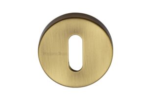 Heritage Brass Standard Key Escutcheon, Antique Brass