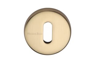 Heritage Brass Standard Key Escutcheon, Polished Brass