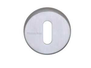 Heritage Brass Standard Key Escutcheon, Satin Chrome