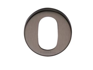 Heritage Brass Oval Key Escutcheon, Matt Bronze