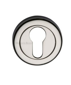 Heritage Brass Euro Profile Key Escutcheon, Polished Nickel