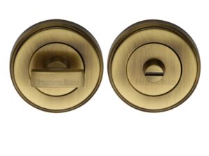 Heritage Brass Round 50Mm Diameter Turn & Release, Antique Brass