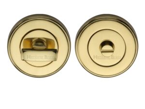 Heritage Brass Round 50Mm Diameter Turn & Release, Polished Brass