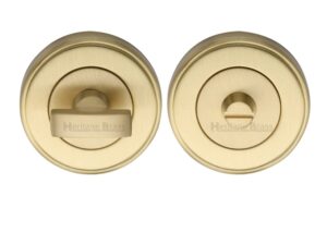 Heritage Brass Round 50Mm Diameter Turn & Release, Satin Brass