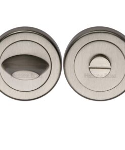 Heritage Brass Contemporary Round 53Mm Diameter Turn & Release, Satin Nickel