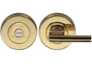 Heritage Brass Disabled Turn Round 53Mm Diameter Turn & Release, Polished Brass